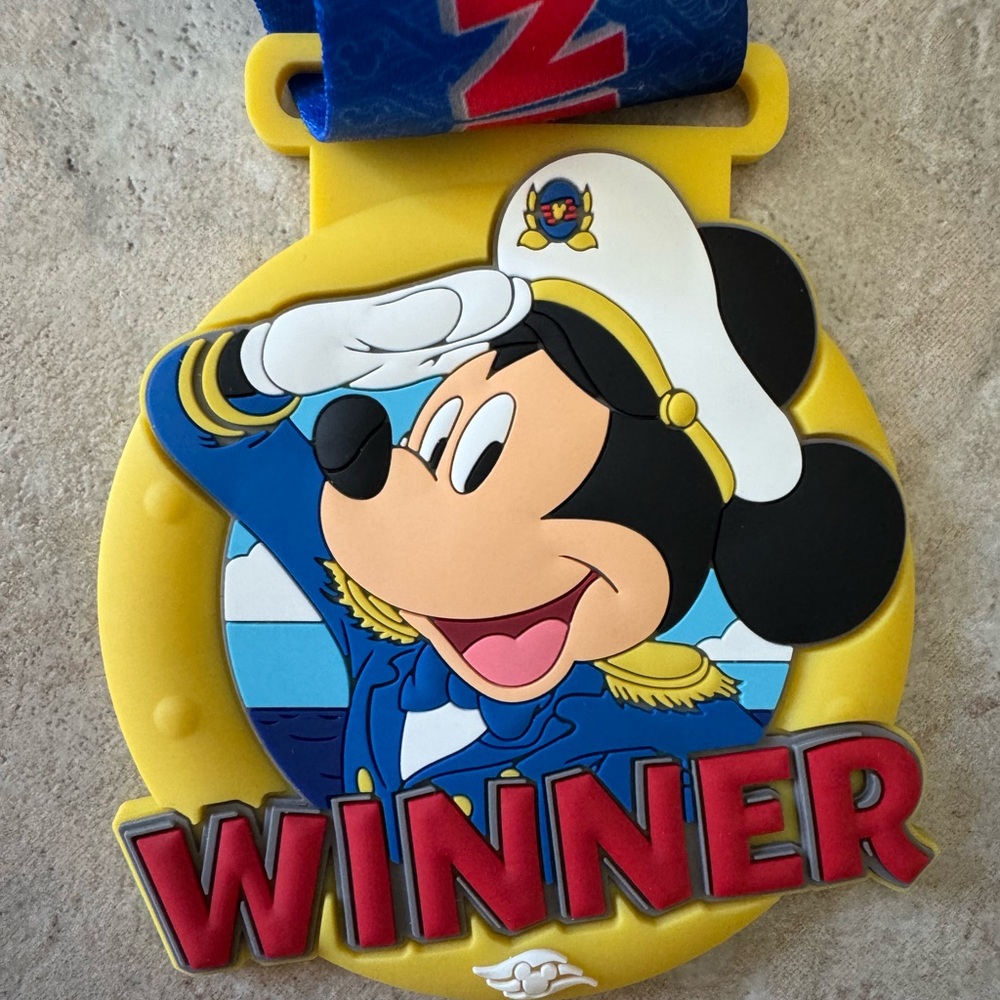 Disney Cruise Line Trivia Winner Medallion Featuring Captain Mickey